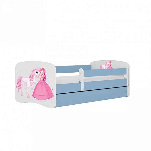 Dětská postel Babydreams+SZ modrá 70x140 Princezna 2