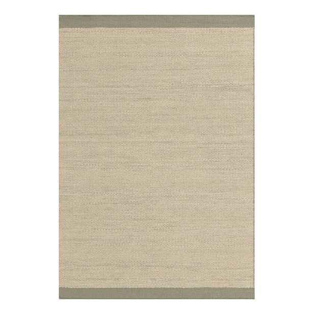 Krémový/šalvějově zelený ručně tkaný vlněný koberec 120x170 cm Lima Sage – Asiatic Carpets