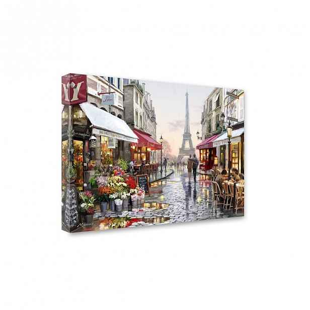 Obraz Styler Canvas Watercolor Paris I, 60 x 80 cm