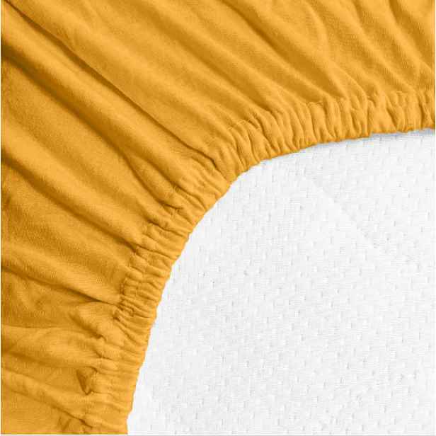 TEMU Prostěradlo Jersey Standard 90x200 cm žlutá