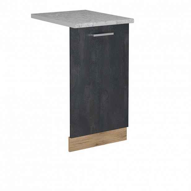 Vicco ČELNÍ PANEL MYČKY R-Line Černý beton 45 cm s pracovní deskou