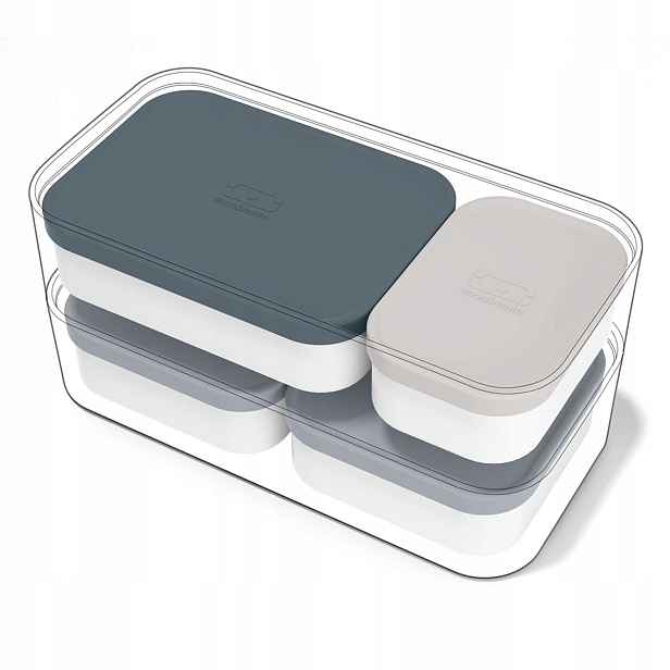 Nádoby Monbento Grey 4 kusy náplní do obědového boxu