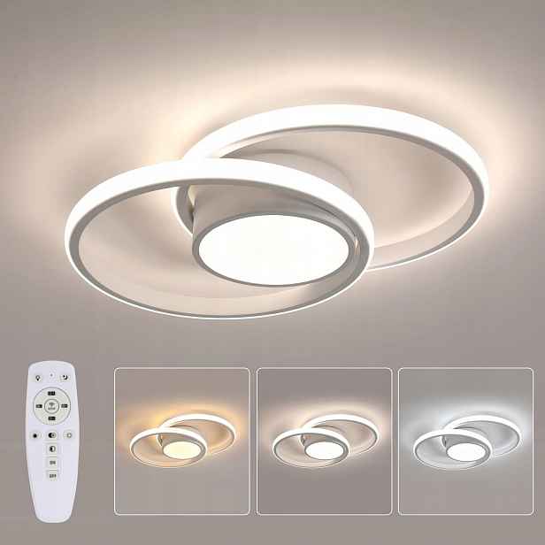 Stropní Led svítidlo, stmívatelné stropní světlo 40 W s dálkovým ovládáním, kulaté