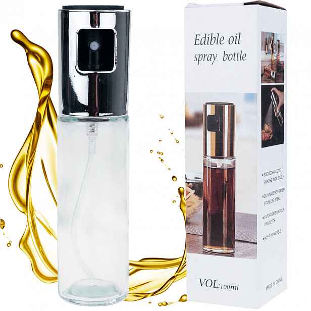 TEMU Skleněný olejový rozprašovač na olivový olej 100 ml lahvička