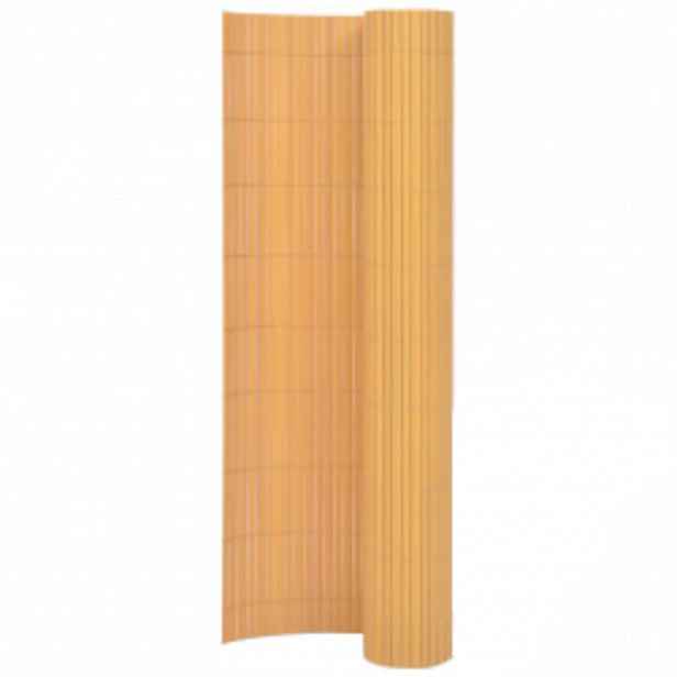 vidaXL Oboustranný zahradní plot 110 x 500 cm žlutý