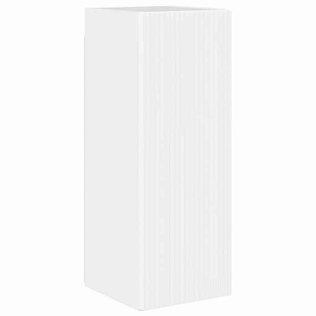 vidaXL TV wall cabinet 30 x 31 x 80 cm Lesklá Bílá Kompozitní dřevo
