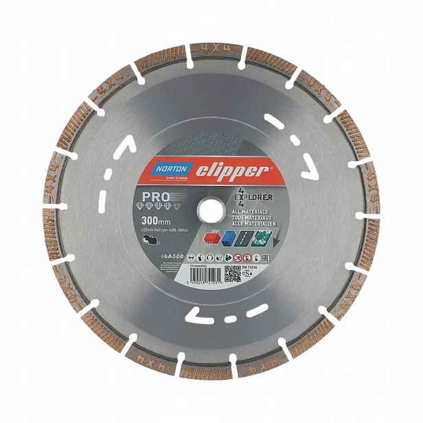 Diamantový kotouč 300x25,4 mm Norton Clipper Pro 4x4 Explorer