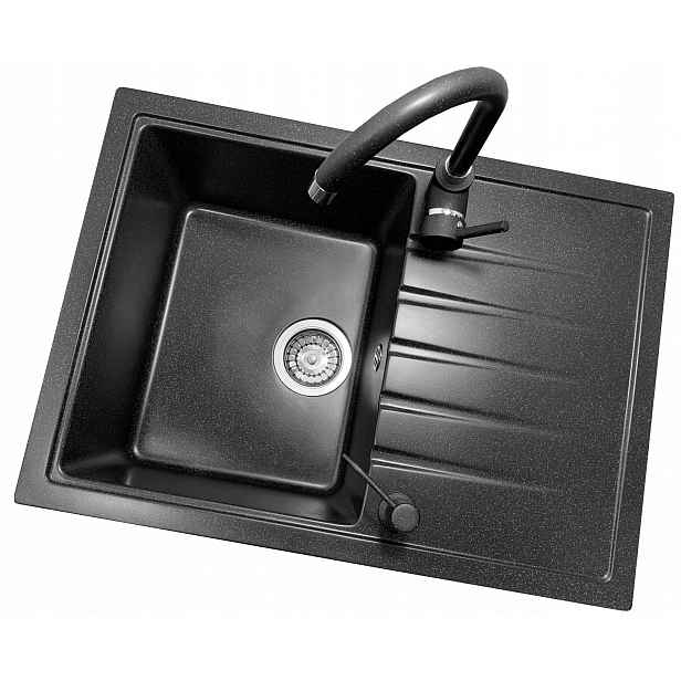 Granitový Dřez Baterie Hluboká Komora 19 cm Calypso