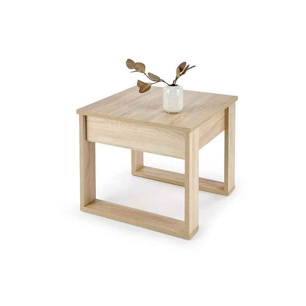 HALMAR Odkládací stolek NEA SQUARE 60 cm dub sonoma