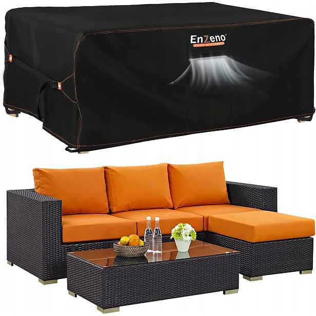 Kryt na zahradní nábytek voděodolná plachta 420D 200x200x90 Černá