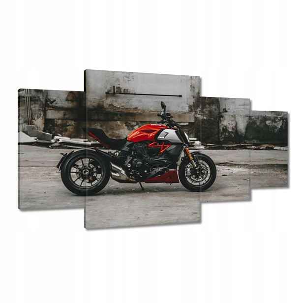 Obrazy 160x90 Červené Ducati Motocykl