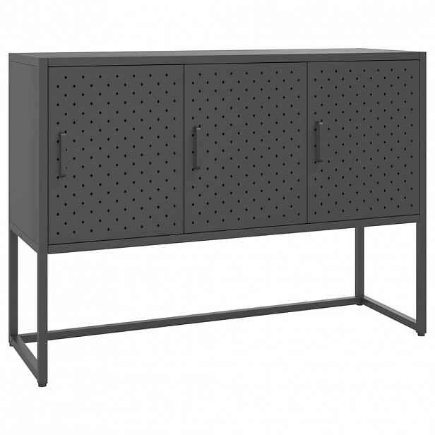 vidaXL Příborník antracitový 105 x 35 x 75 cm ocel