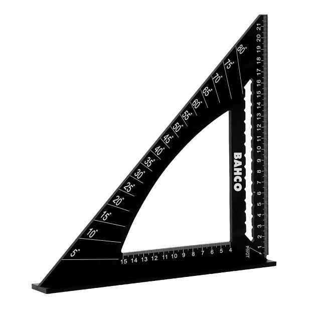 Trojúhelníkový truhlářský úhelník 220×220 mm, Bahco [9045-T-220]