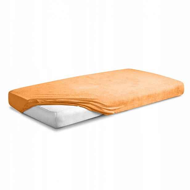 Froté Prostěradlo s gumou 210/220x190/200 Premium Lososové