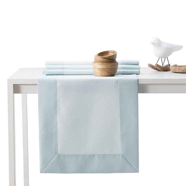 Restilo Běhoun na stůl Pure Plain 30x80 cm modrý, velikost 30x80
