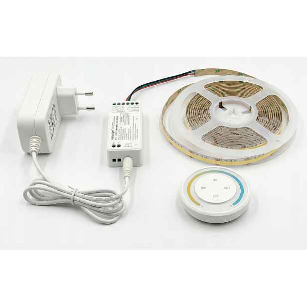 Set Led pásek 2 m Cob Cct 3v1 2700-6500K Silný Napájecí Zdroj Rf Panel