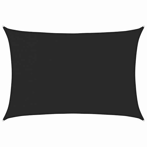 vidaXL Stínící plachta 160 g/m² černá 5 x 6 m HDPE