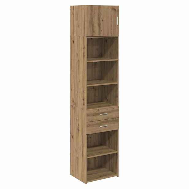 vidaXL Vysoký bufet Artisanový dub 50 x 42,5 x 225 cm Kompozitní dřevo