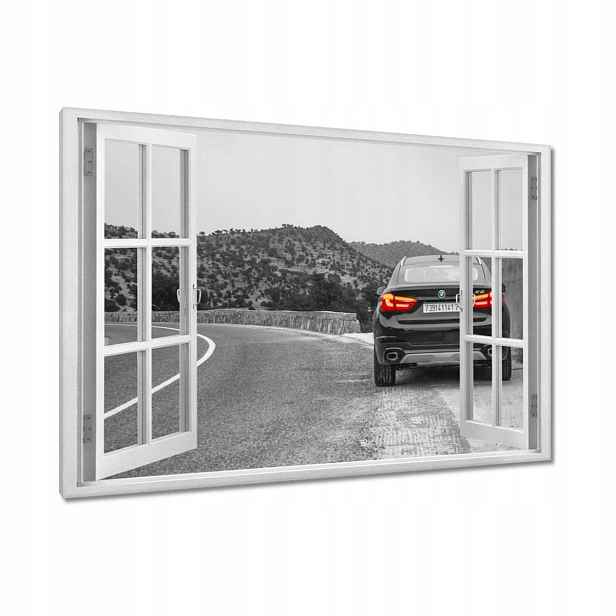 Obrazy 120x80 Bmw černé X6