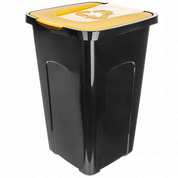 Koš Na Tříděný Odpad Plast Odpad Nádoba 50L Odpadkový Koš