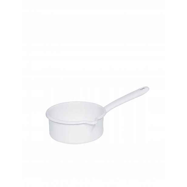 Riess Classic Weiss – smaltovaný rendlík 0,5 l, průměr 12 cm