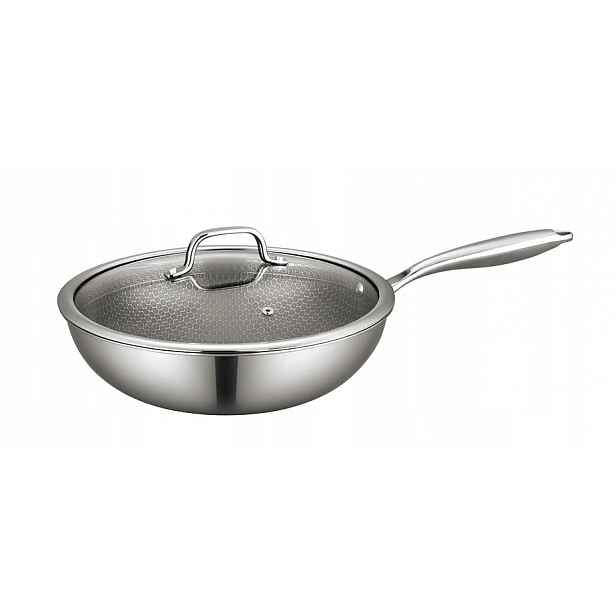 Swiss Haus pánev wok hybridní SteelCRAFT Sapphire 30 x 9 cm