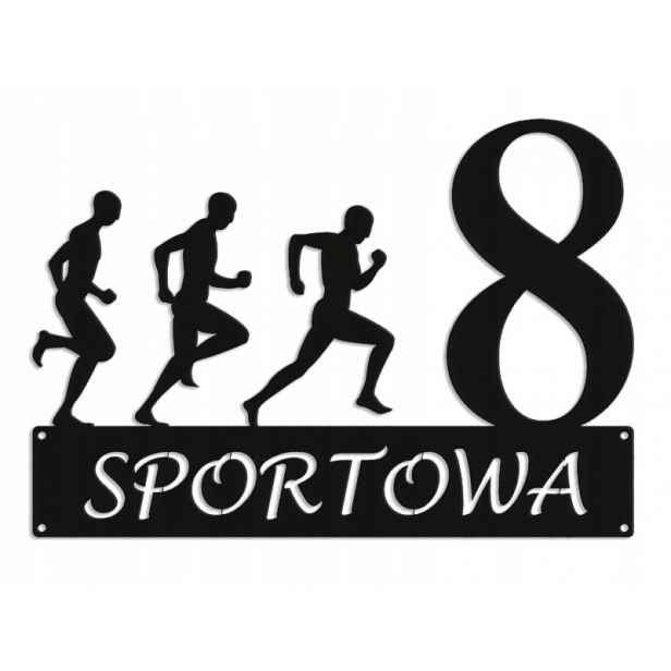 Číslo Na Dům 48 cm Tabule Adresa Ocel 2 mm Grafika 5395