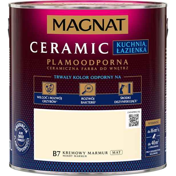 Magnat Keramická kuchyně Koupelna krémový mramor B7 2,5L