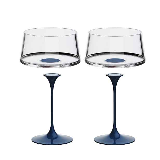 Sada 2 sklenice na šampaňské + 2 stopky Trebonn SplitGlass, 2 ks Barva: modrá
