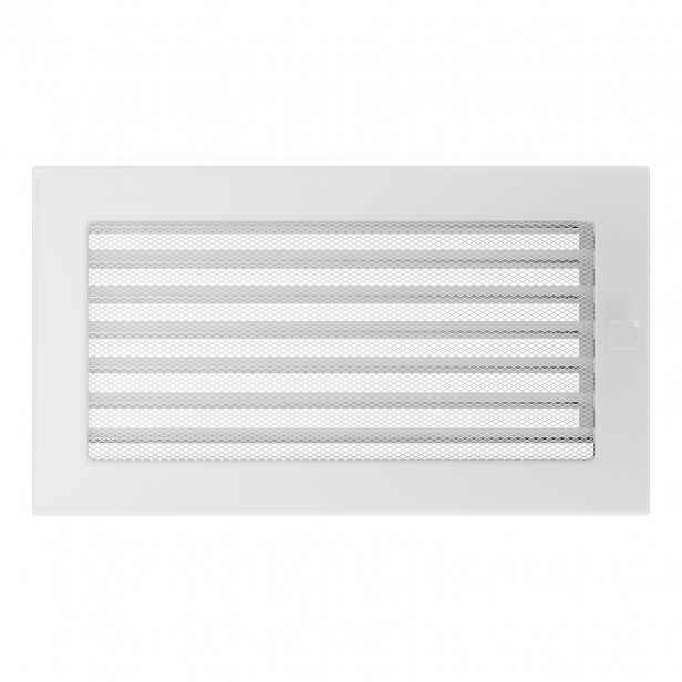 Ventilační krbová mřížka 17x30 Bílá Žaluzie