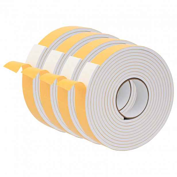 vidaXL Samolepicí pěnová páska 4 ks Bílá 40mm x 5m Pěna CR