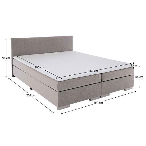Boxspringová postel ADRIANA 2 Tempo Kondela