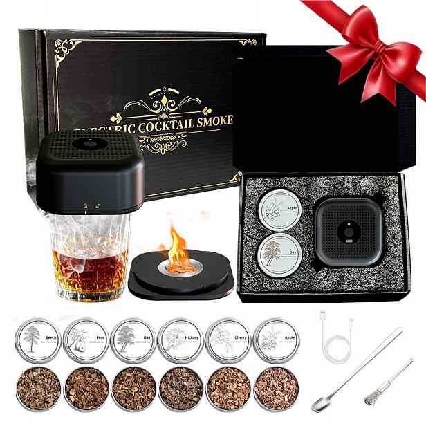 Sada Na Uzení Whisky Whiskey Smoker Dřevěná Aroma Dárek Pro Chlapa