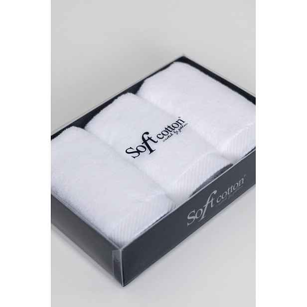 Dárková sada malých ručníků MICRO COTTON, 3 ks Bílá