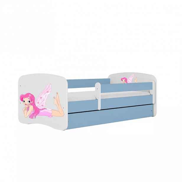 Dětská postel Babydreams+SZ modrá 70x140 Víla 2