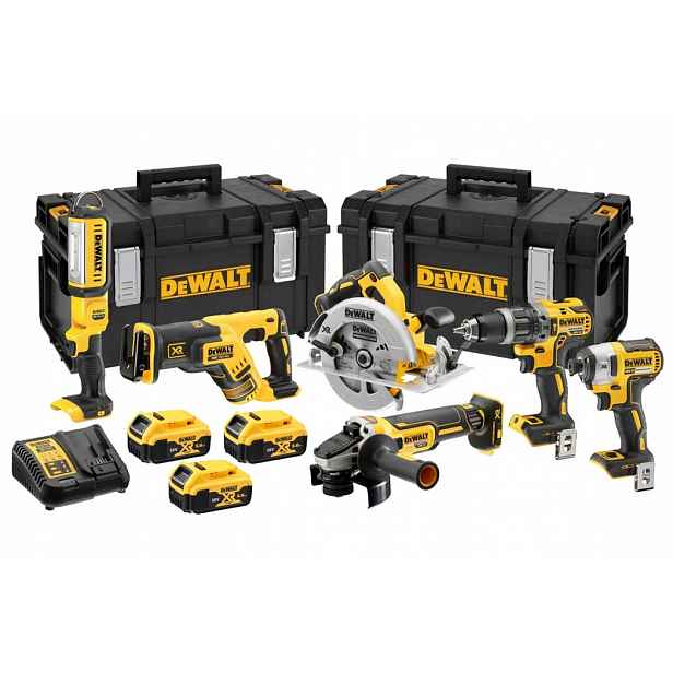 sada Combo 6 akumulátorových nástrojů 18V Xr 3x5,0Ah DeWalt [DCK623P3-QW]
