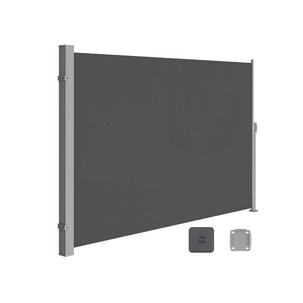 SONGMICS Boční markýza Orrine 160x350 cm šedá