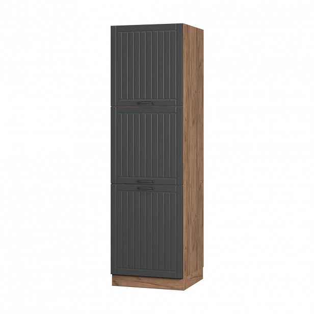 Vicco VYSOKÁ SKŘÍŇ Fame-Line, Tmavě šedá/Zlatý mocný dub, 60 cm