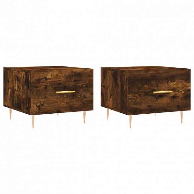 vidaXL Konferenční stolky 2 ks kouřový dub 50x50x40cm kompozitní dřevo
