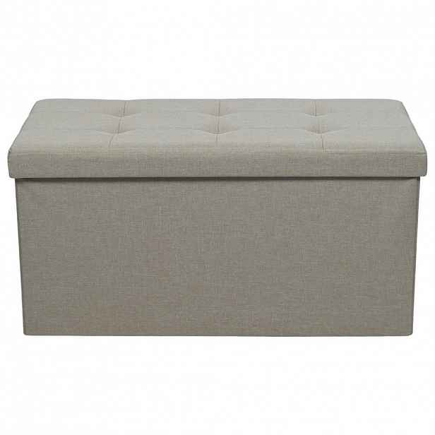 Carryhome SEDACÍ BOX, textil, kompozitní dřevo, 76/38/38 cm