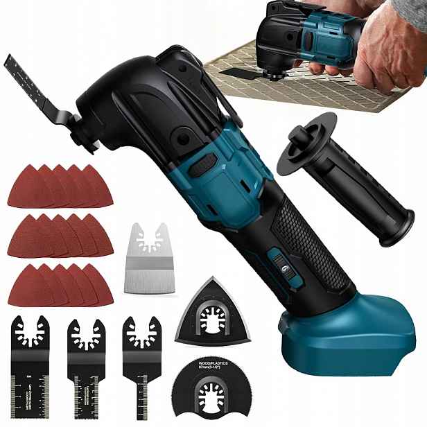 Multifunkční nástroj Diy 18V Pro Makita Řezání Broušení 6000-20000 Min