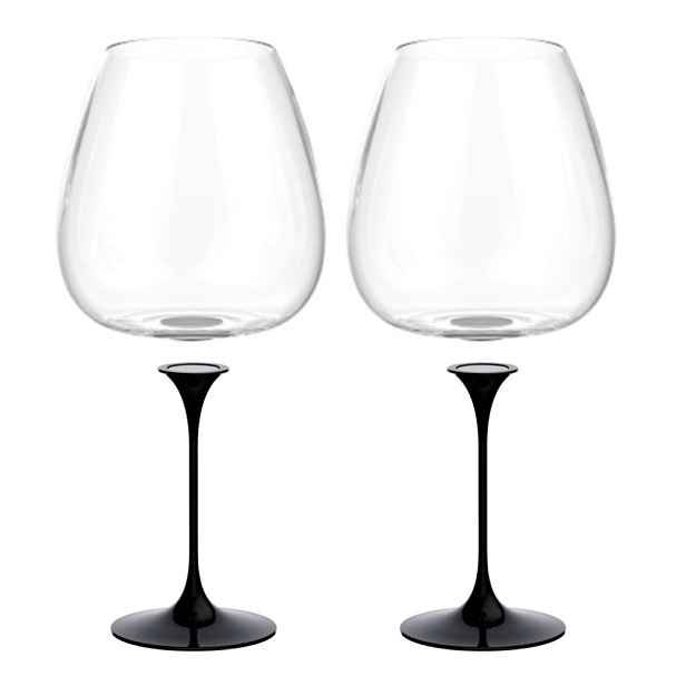 Sada 2 sklenic na víno Langhe + 2 stopky, Trebonn SplitGlass Origini