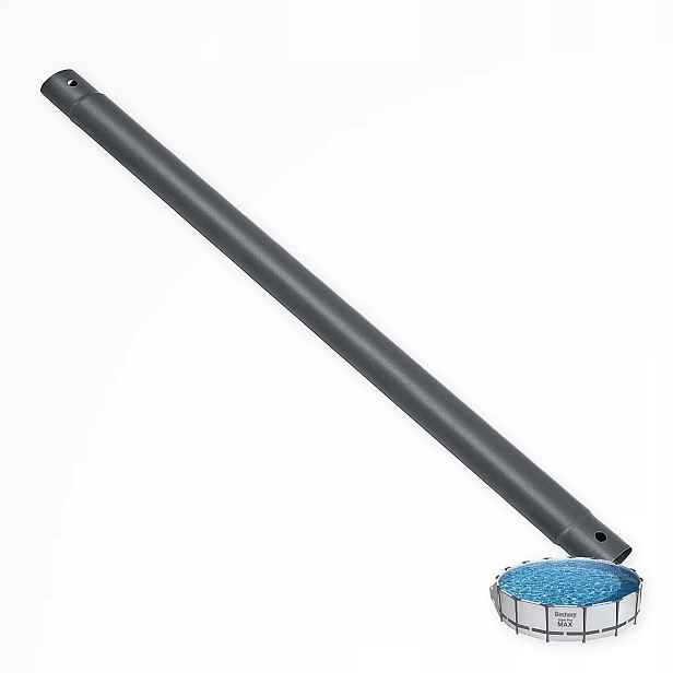 Šedá horizontální trubka do bazénu Bestway kulatý 56488 Steel Pro