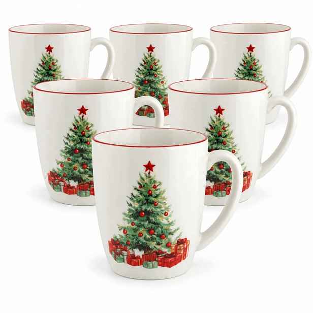 Vánoční hrnky Vánoční stromeček 380 ml Dárek Mikuláše Altom Design Holly Dreams