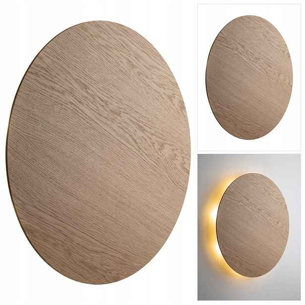 Hnědá nástěnná lampa Luna ve skandinávském stylu vedle krbu v obývacím pokoji Tk Lighting