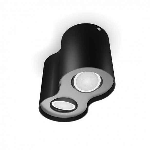 Philips Hue Pillar - Chytré 2bodové LED svítidlo, s ovladačem, černá 929003811401