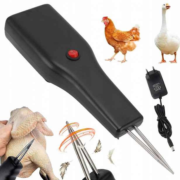 Skubarka Na Drůbež Peří Kuřata Slepice Kachny Husy Elektrická Ruční