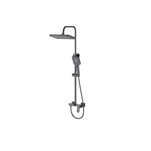 Sprchový sloup s baterií Mixxus Premium Gaudi 003J Graphite, grafitová