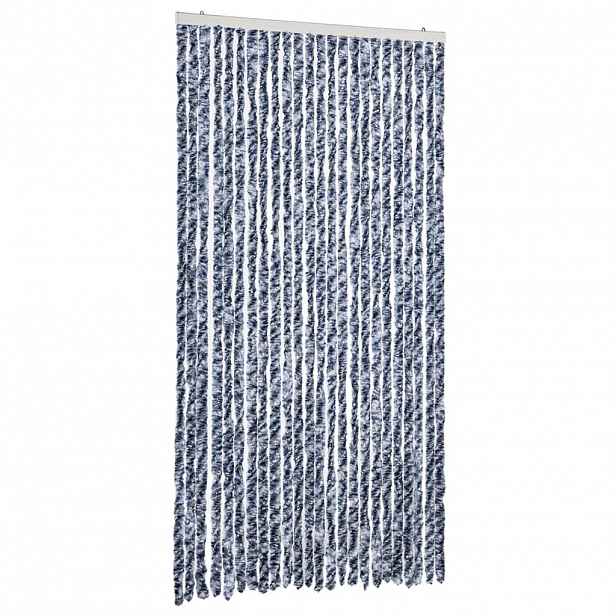 vidaXL Závěs proti hmyzu modrý a bílý 100 x 230 cm žinylka