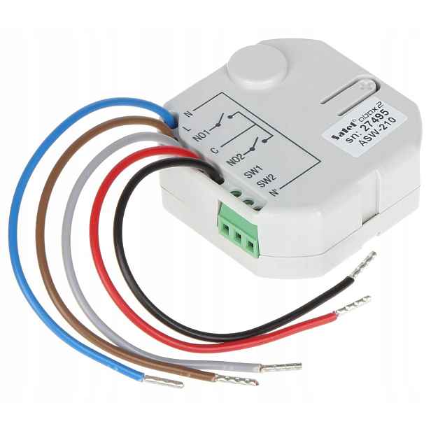 Bezdrátový Dvoukanálový Ovladač 230V Ac ASW-210 ABAX/ABAX2 Satel